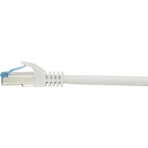 Renkforce RF-4145292 RJ45 Netwerkkabel, patchkabel CAT 6A S/FTP 10.00 m Grijs Snagless, Vlambestendig 1 stuk(s)