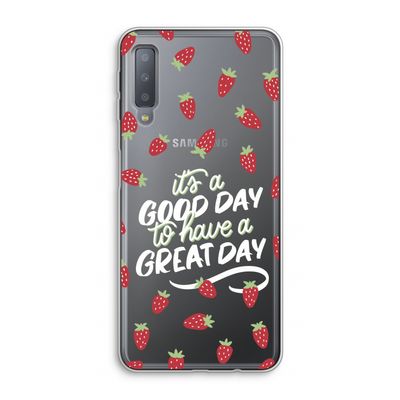 Don't forget to have a great day: Samsung Galaxy A7 (2018) Transparant Hoesje