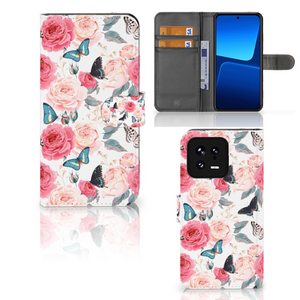 Xiaomi 13 Hoesje Butterfly Roses