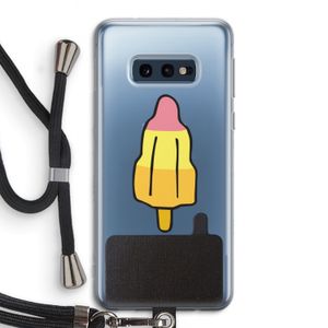 Raketijsje: Samsung Galaxy S10e Transparant Hoesje met koord