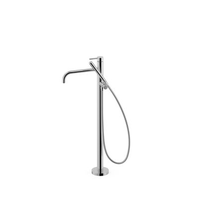 Vrijstaande badkraan Tres Study Exclusive | Hoogte uitloop 67.4 cm | Draaibare uitloop | Mengkraan | Rond | Chroom