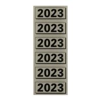 Rugetiket elba 2023 57x25mm grijs