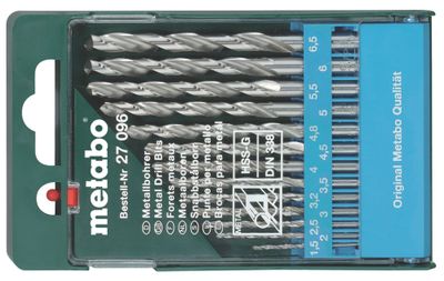 Metabo Accessoires Borencassette, metaalboren HSS G (13 dlg.) - 627096000