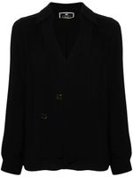 Elisabetta Franchi blouse à logo - Noir