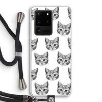 Kitten: Samsung Galaxy S20 Ultra Transparant Hoesje met koord