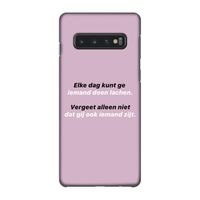 gij zijt ook iemand: Samsung Galaxy S10 4G Volledig Geprint Hoesje