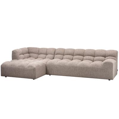 WOOOD Loungebank 'Allure' Links, Geweven stof, kleur Bruin Melange