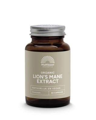 Mattisson lions mane extract 500mg bio