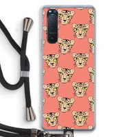 Tijger: Sony Xperia 5 II Transparant Hoesje met koord