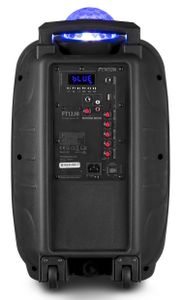 Fenton FT12JB accu karaoke speaker 700W 12" met LED lichteffecten