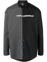 Karl Lagerfeld chemise à logo imprimé - Noir - thumbnail