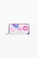 Middelgrote afneembare Tie-Dye portemonnee - RED - U