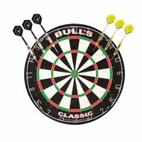 Bulls Classic dartbord set met 2 sets dartpijlen 23 grams   -
