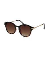 Spectrum zonnebril rond half tortoise/ zwart dames