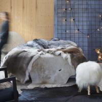 VidaXL Vloerkleed 180x220 cm echte koeienhuid bruin en wit
