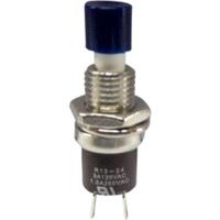 TRU COMPONENTS TC-R13-24B1-05 BL Druktoets 250 V/AC 1.5 A 1x aan/(uit) Moment Blauw 1 stuk(s) - thumbnail