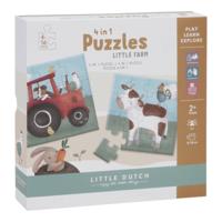 Little Dutch Little Farm 4-in-1 puzzel