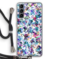 Hibiscus Flowers: Samsung Galaxy S21 Transparant Hoesje met koord