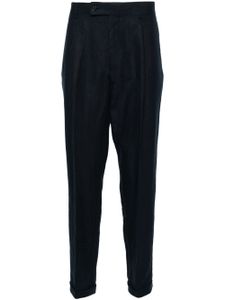 Caruso pantalon Arc en lin - Bleu