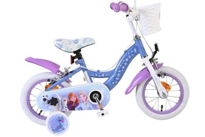 Volare Disney frozen 2 kinderfiets - meisjes - 12 inch - blauw/paars - twee handremmen