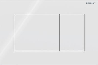 Geberit Sigma 01 bedieningspaneel square glans wit voor Sigma reservoirs 8cm (UP720) en 12cm (UP320)