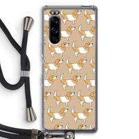 Doggy: Sony Xperia 5 Transparant Hoesje met koord