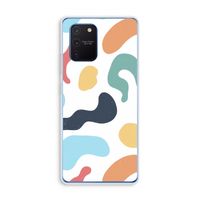 Memphis Shapes Blue: Samsung Galaxy Note 10 Lite Transparant Hoesje