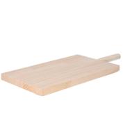 Snijplank/serveerplank blank hout - met handvat - 36 x 16 x 2 cm - keuken borrelplank/tapasplank