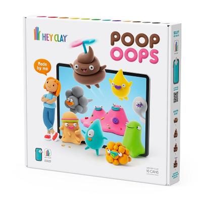 Hey Clay PoopOops | Aan de lucht drogende klei | 15 potjes
