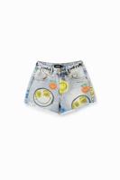 Jeansshorts met Smiley® - BLUE - 40