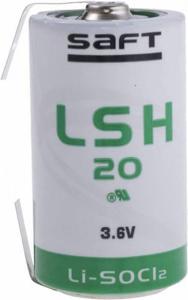 Saft LSH 20 lithium D batterij met U-tags (3,6V)
