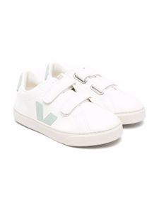 VEJA Kids baskets à attache scratch - Blanc