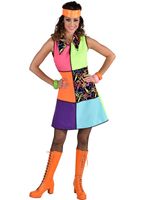 Jurk neon mix