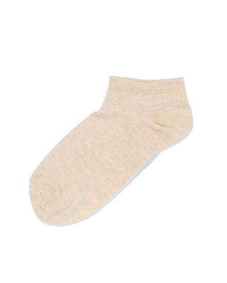 HEMA Dames enkelsokken rib beige (beige)
