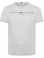 Tommy Hilfiger Junior t-shirt à logo imprimé - Gris