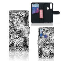 Telefoonhoesje met Naam Alcatel 1S 2020 Skulls Angel