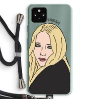 Mary Kate: Pixel 5a 5G Transparant Hoesje met koord