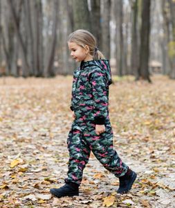Waterproof Softshell Overall Comfy Green Camouflage Jumpsuit