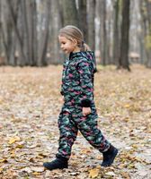 Waterproof Softshell Overall Comfy Green Camouflage Jumpsuit - thumbnail