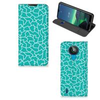 Nokia 1.4 | Bookcase | Cracks Blue