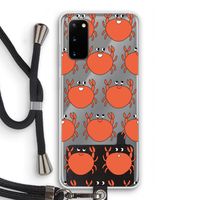 Krab: Samsung Galaxy S20 Transparant Hoesje met koord
