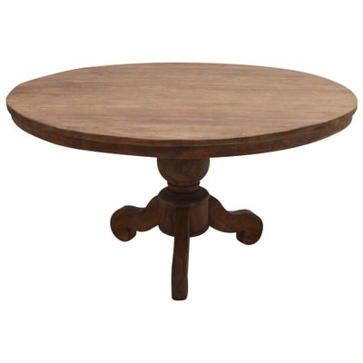 Teak eettafel Rond