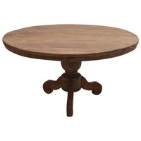 Teak eettafel Rond - thumbnail