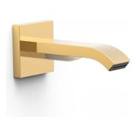 Tres Complementos inbouw uitloop waterval 16 cm messing 24k Goud glans