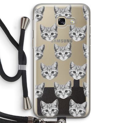 Kitten: Samsung Galaxy A5 (2017) Transparant Hoesje met koord