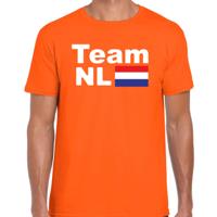 EK / WK supporter T-shirt heren - oranje - Team NL - Holland vlag - voetbal supporter