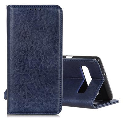 Magnetische retro Crazy Horse textuur horizontale Flip lederen case voor Galaxy S10 5G met houder & card slots & Photo Frame (blauw)