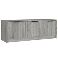 vidaXL Tv-meubel 102x35x36,5 cm bewerkt hout grijs sonoma eikenkleurig