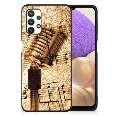 Samsung Galaxy A32 5G Silicone Back Case Bladmuziek