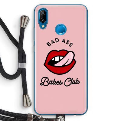 Badass Babes Club: Huawei P20 Lite Transparant Hoesje met koord